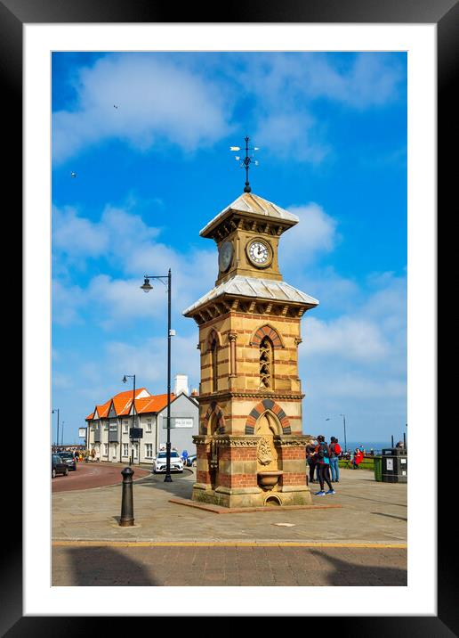 Tynemouth Clock Tower Framed Mounted Print by Steve Smith