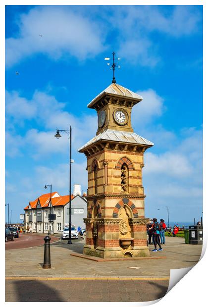 Tynemouth Clock Tower Print by Steve Smith