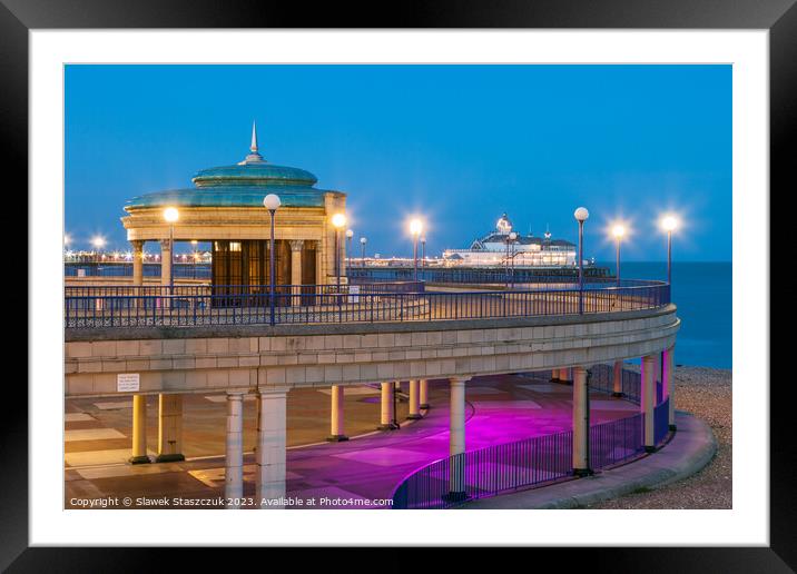 Evening in Eastbourne Framed Mounted Print by Slawek Staszczuk