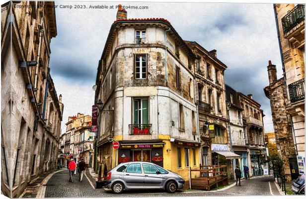 Les Rues d'Angouleme in oils Canvas Print by Trevor Camp