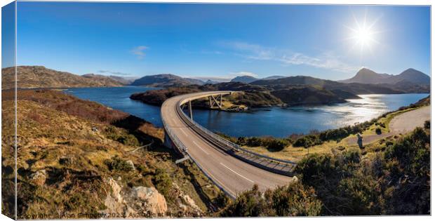 Kylesku Bridge Canvas Print by Alan Simpson