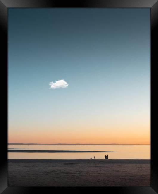 Beach Sunset Framed Print by Mark Jones