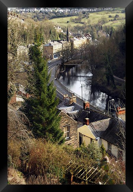 Matlock Bath River View Framed Print by Angela Wallace