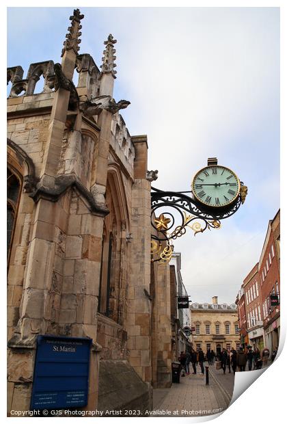 St Martin and the Clock Print by GJS Photography Artist