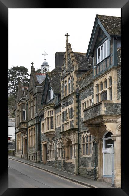 Grand old buildings in Tavistock Devon Framed Print by Kevin White