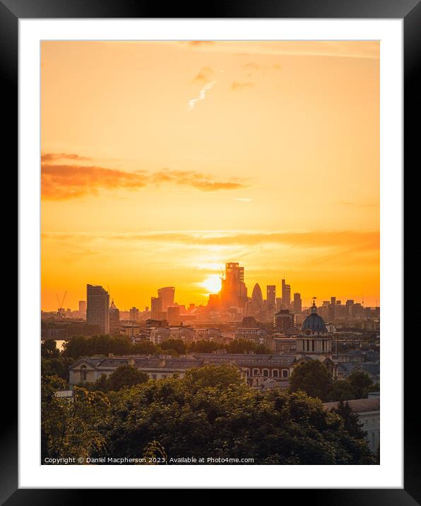 London Skyline Framed Mounted Print by Daniel Macpherson