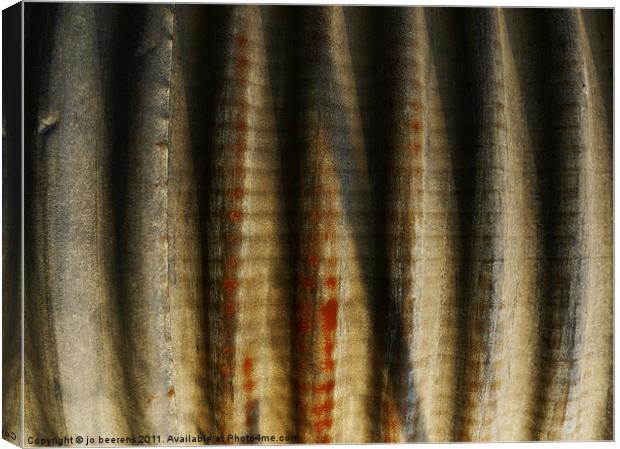 corrugated Canvas Print by Jo Beerens