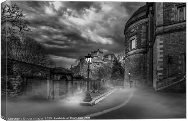 Grave Robbers Edinburghs St Cuthberts Canvas Print by RJW Images