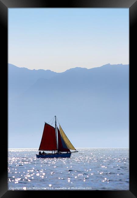 Serenity at Sea Framed Print by Les McLuckie