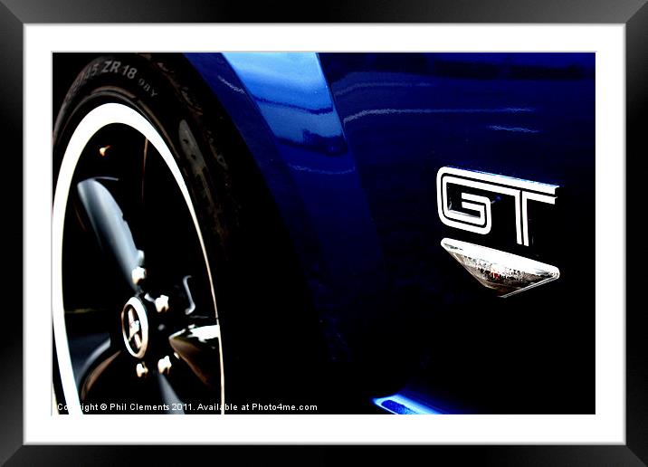 Ford Mustang GT Framed Mounted Print by Phil Clements