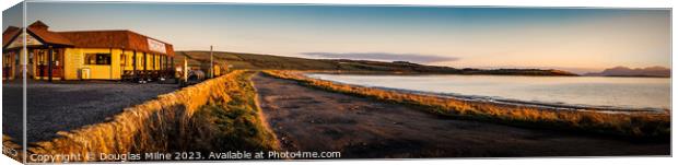 Ettrick Bay, on the Isle of Bute Canvas Print by Douglas Milne