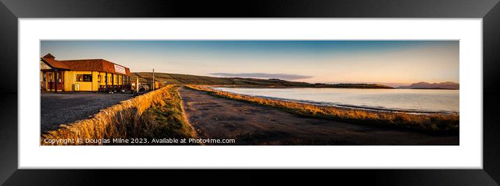 Ettrick Bay, on the Isle of Bute Framed Mounted Print by Douglas Milne