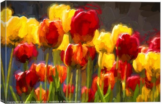 Beautiful spring flowers Canvas Print by Lubos Chlubny