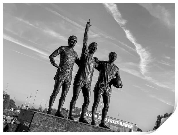 Man United Legends Print by Apollo Aerial Photography