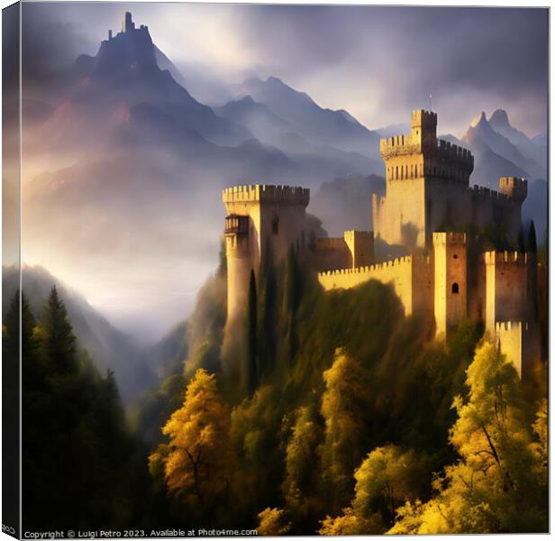 The Enchanting Fortress Canvas Print by Luigi Petro