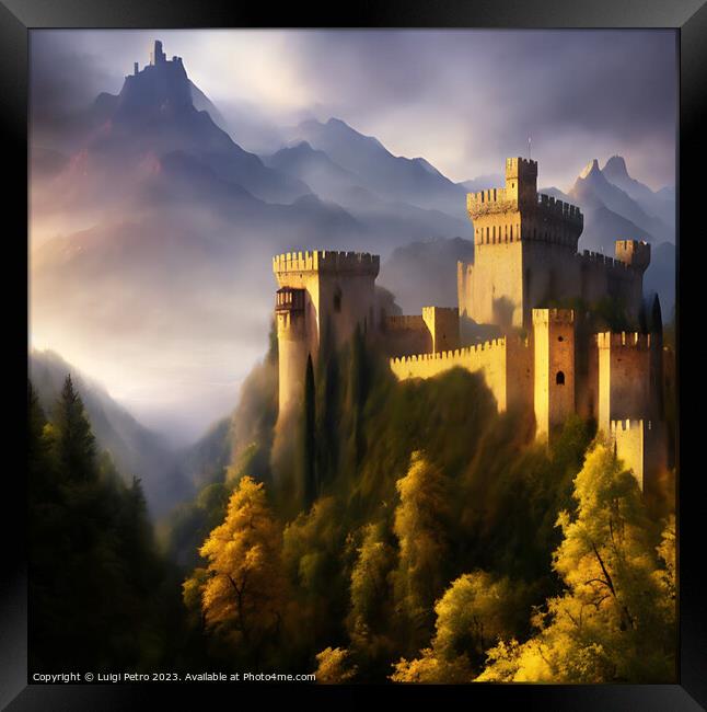 The Enchanting Fortress Framed Print by Luigi Petro