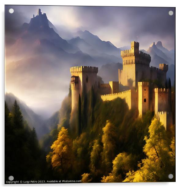 The Enchanting Fortress Acrylic by Luigi Petro