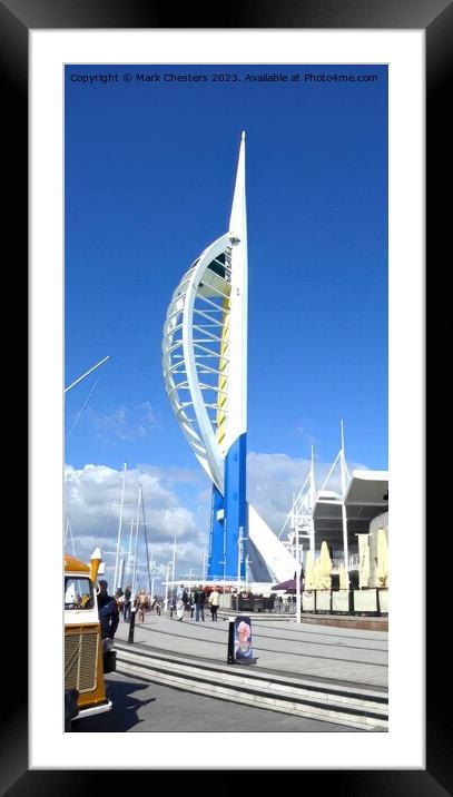 Towering Over Portsmouth Framed Mounted Print by Mark Chesters