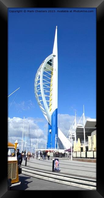 Towering Over Portsmouth Framed Print by Mark Chesters