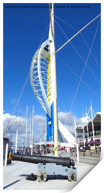 Towering Over Portsmouth Print by Mark Chesters