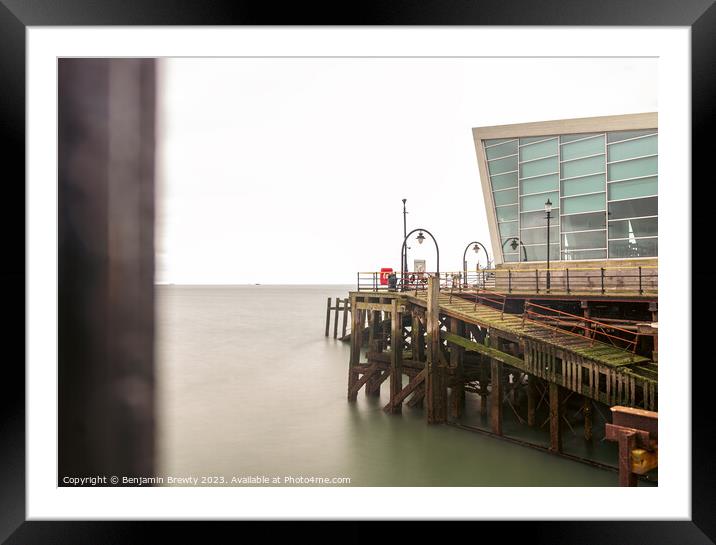 Southend On Sea Long Exposure Framed Mounted Print by Benjamin Brewty