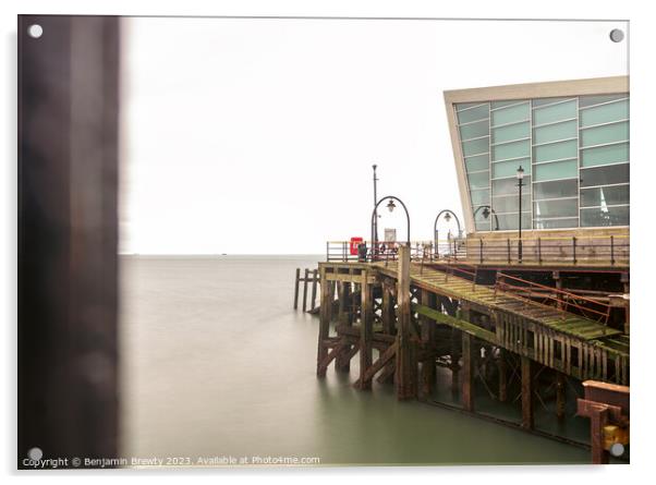 Southend On Sea Long Exposure Acrylic by Benjamin Brewty