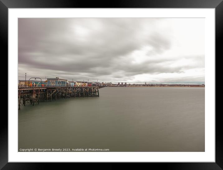 Southend Long Exposure Framed Mounted Print by Benjamin Brewty