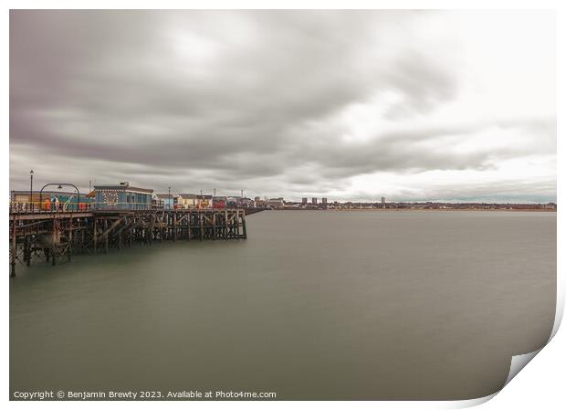 Southend Long Exposure Print by Benjamin Brewty