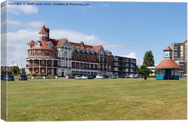 The Grand Hotel Frinton on Sea Canvas Print by Geoff Taylor