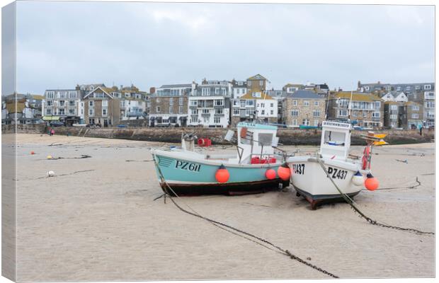 Serene Seascape in St Ives Canvas Print by Graham Custance