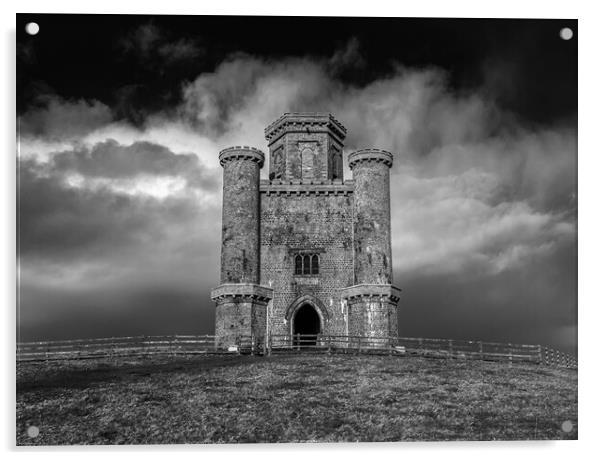 Paxton's Tower Folly,  Carmarthenshire. Acrylic by Colin Allen