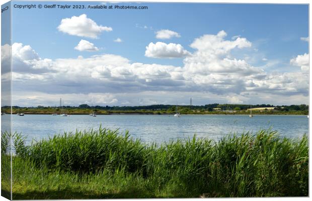 River Stour - Mistley Walls Canvas Print by Geoff Taylor
