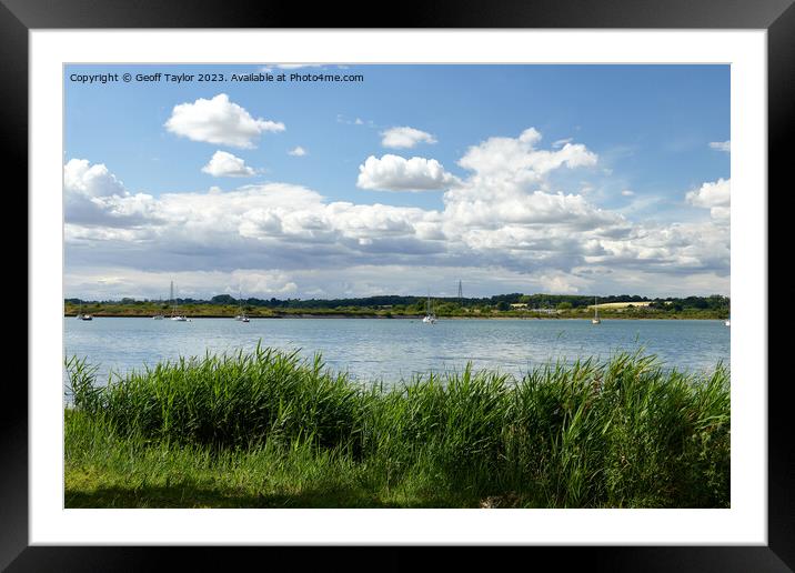 River Stour - Mistley Walls Framed Mounted Print by Geoff Taylor