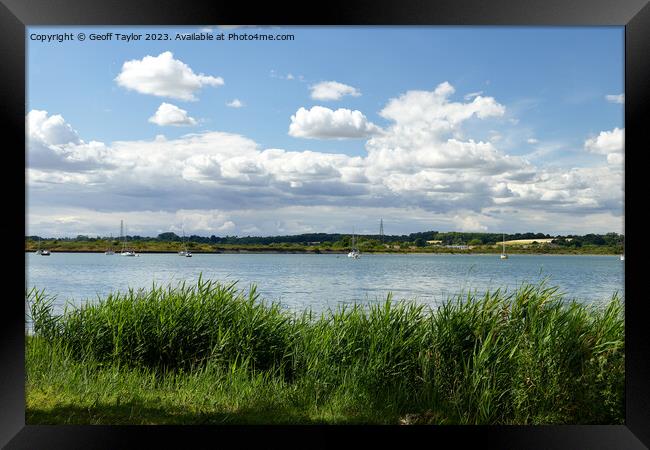 River Stour - Mistley Walls Framed Print by Geoff Taylor