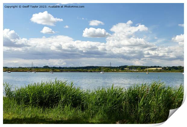 River Stour - Mistley Walls Print by Geoff Taylor