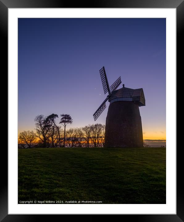 Tysoe Windmill Framed Mounted Print by Nigel Wilkins