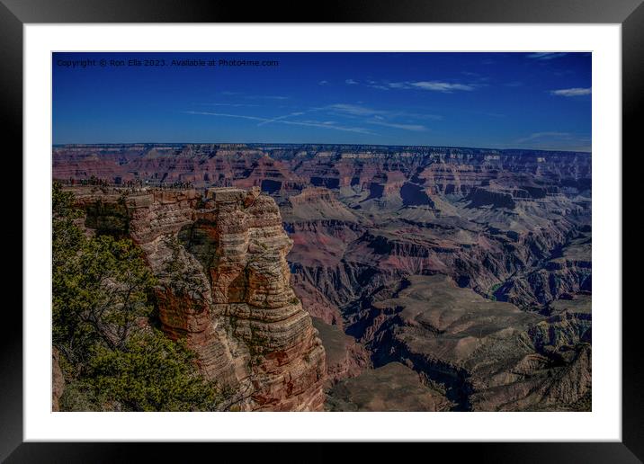 The Mighty Canyon Framed Mounted Print by Ron Ella