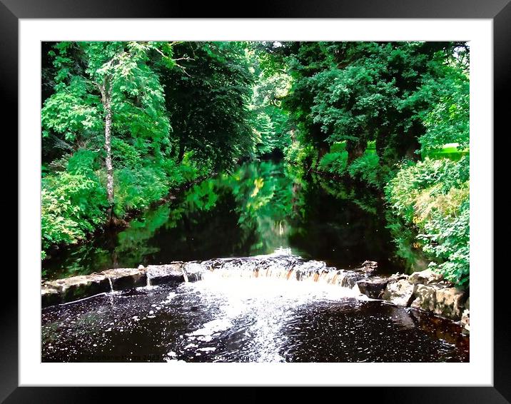 Beautiful waterfall Framed Mounted Print by Stephanie Moore