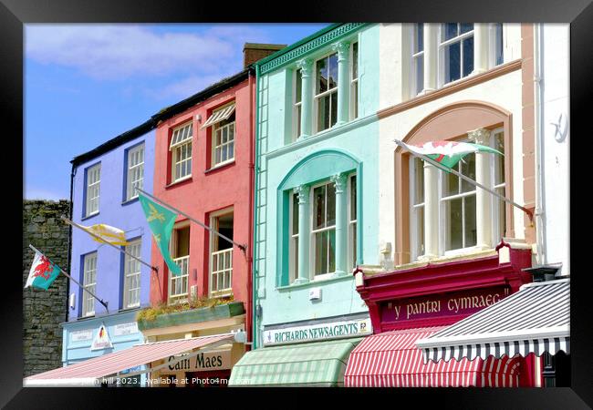 Colorful buildings.Wales Framed Print by john hill