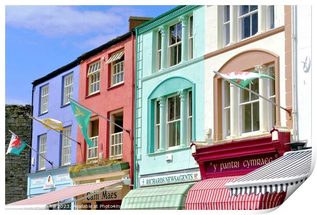 Colorful buildings.Wales Print by john hill
