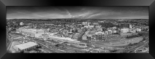 Barnsley Skyline Framed Print by Apollo Aerial Photography