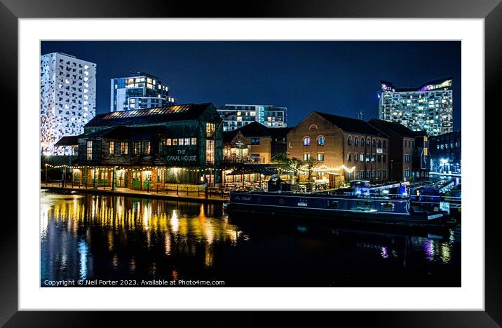 The Canal House Framed Mounted Print by Neil Porter