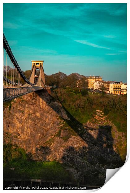 Clifton suspension bridge, Bristol, UK Print by Mehul Patel