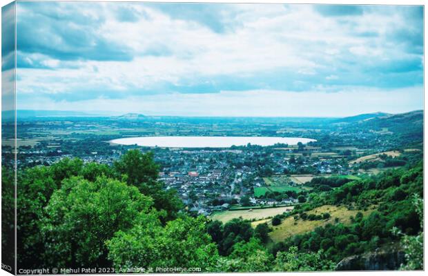 Cheddar village and reservoir, Somerset Canvas Print by Mehul Patel
