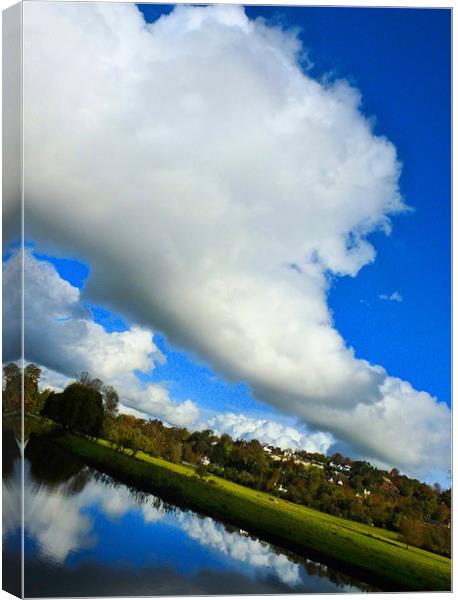 October Sky Canvas Print by Chris Manfield