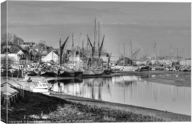 Maldon Hythe Quay Canvas Print by Diana Mower