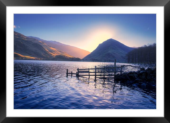 Sunrise over Fleetwith Pike Framed Mounted Print by Tim Hill