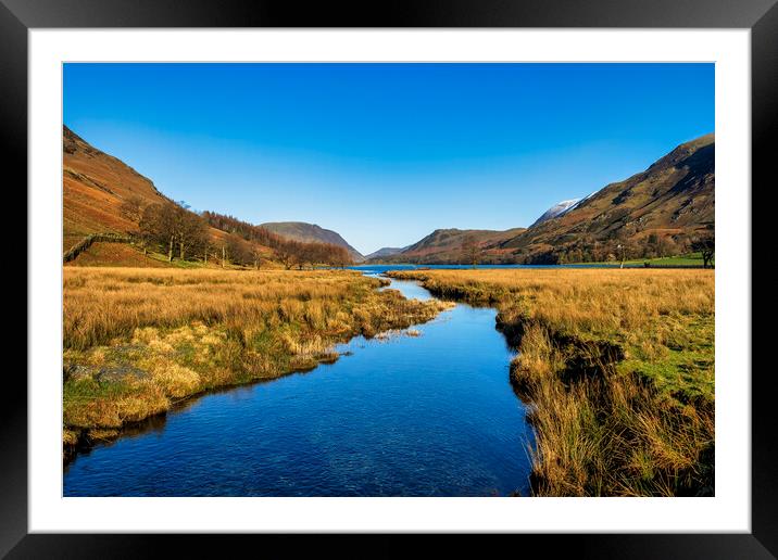Buttermere in wintertime, Cumbria Framed Mounted Print by Tim Hill