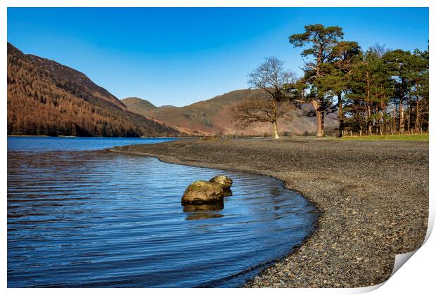 Buttermere Lakeside Print by Tim Hill