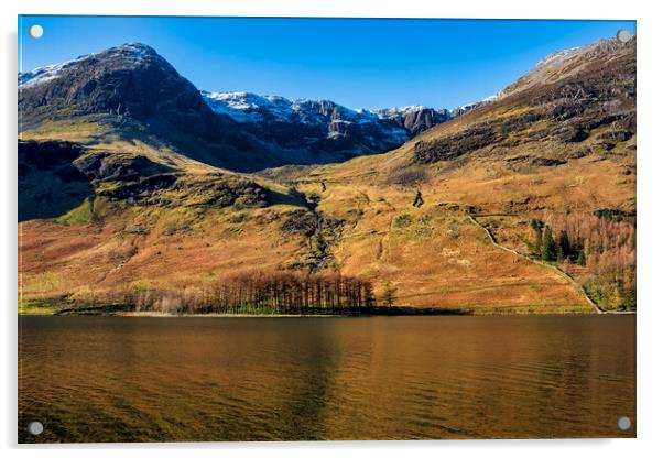 Buttermere Lake District Acrylic by Tim Hill